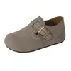 Zapatos de mujer tipo Birkenstock de suela gruesa, que aumentan la altura, de cobertura total, nuevo modelo primavera 2026, zapatos casual retro versátiles sin cordones