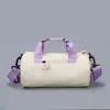Bolsa Cilindro Viagem Masculina Bolsa Fitness Tecido Oxford Texturizado Bolsa de Bagagem Portátil Bolsa Transversal Leve para Viagem Bolsa Esportiva