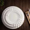 Prato Branco Puro, Prato Piano, Prato de Porcelana com Formato Especial, Prato para Jantar de Bife, Prato para Pratos Frios, Prato de Frutas para Pratos Frios de Restaurante de Hotel
