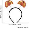 Diademas de Acción de Gracias, Decoraciones para Fiestas Navideñas, Accesorios para Fotos, Disfraces para Adultos y Niños, Diademas de Pavo, Pinzas para el Cabello