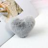 Llavero de peluche con forma de corazón de dibujos animados, accesorio para coche, joyería de amor de color caramelo súper lindo para niña