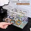 Caja de Joyería Transparente Tipo Cajón Modelo Nuevo 2026 Acrílico Caja de Almacenamiento para Collares de Cuentas, Pendientes, Aretes