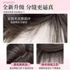 Peruca Completa para Mulheres, Peruca Longa Preta Lisa, Cabelo Realista, Natural Sem Costura para Uso Diário, Peruca Longa Lisa com Repartição Central