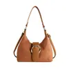 Bolso de axila de nicho transfronterizo de lujo ligero, nuevo, retro europeo y americano, informal, de un solo hombro, cruzado, para ir al trabajo, bolso tipo empanadilla, para mujer