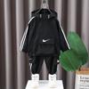 Ropa Deportiva con Capucha de Dos Piezas para Niños, Ropa Infantil Transfronteriza para Primavera y Otoño, Nuevo Estilo de Otoño 2026, Tallas Pequeñas y Medianas