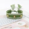 Pulsera de Correa con Borla de Remache de Estrella de Cinco Puntas, Pulsera Tejida de Estilo Étnico Colorido, Accesorios Transfronterizos de Estilo Mixto Multicolor