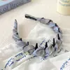 Fim de Semana Preguiçoso~ Tiara Estilosa Xadrez Dentada Top de Caveira Alta Versátil para o Dia a Dia Tira de Cabelo Antiderrapante para Pressionar Cabelo Presilha de Cabelo para Viagem