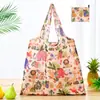 Bolsa de compras plegable de gran capacidad, bolso de mano portátil para supermercado, impresión de logotipo, bolsa de almacenamiento 190T, directo de fábrica