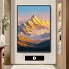 Novo Estilo 2026 Pintura Pendurada Jinshan de Rizhao para Escritório, Pintura Decorativa de Boa Sorte, Pintura de Exibição de Paisagem de Alto Padrão Personalizada