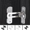 Hebilla de puerta sin perforaciones Hebilla para puerta corredera de inodoro Hebilla para cerradura de puerta de mueble Hebilla Perno de acero inoxidable Pestillo de puerta de habitación hebilla