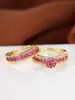 Anillo de Dos Piezas de Circonio de Color Transfronterizo de Amazon para Hombres y Mujeres Anillo de Cobre Galvanizado Europeo y Americano de Lujo Ligero Personalizado para el Uso Diario