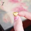 Tienda de oro Jin Yan con pendientes de amor con dibujo de arena dorada diseño de nicho sentido de personalidad de alto nivel pendientes simples creativos