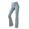 Pantalones de yoga acampanados para mujer, mallas deportivas de cintura alta con microtirón, para pilates, yoga, ropa exterior, pantalones casuales de pierna ancha.