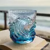 2026 Nuevo Producto Transfronterizo Vidrio Ola del Mar Vidrio de Ola del Mar Hecho a Mano Taza Creativa