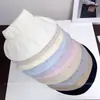 Chapéu de Sol Plissado Versátil de Cor Sólida para Mulheres, Chapéu Respirável Casual de Proteção Solar para o Verão, Chapéu de Sol para Viagem de Férias, Moderno