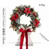 Decorações de Natal Transfronteiriças Conjunto de Guirlanda de Natal de 50cm Decoração de Natal DIY Guirlanda de Videira Enfeites de Natal para Pendurar