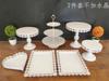 Expositor de decoración para mesa de postres, bandeja para pasteles, mesa para comidas frías, mesa para el descanso del té, estante para pasteles, puesto para refrigerios y té de la tarde