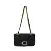 Bolso cruzado y de hombro versátil para mujer estilo Chanel acolchado, nuevo para otoño 2026, con cadena y sensación de alta gama.