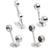 Soporte Doble Redondo de Acero Inoxidable Engrosado, Soporte para Toallas, Soporte para Toallas de Doble Extremo, Soporte de Tubo Redondo, Soporte de Tubo de Acero, Soporte para Barra de Ropa, Soporte con Brida