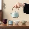 Juego de té de alta gama de cinco hornos famosos Taza de té Regalo de acompañamiento para líderes mayores Regalo para novio Personalización de regalo empresarial Wenchuang