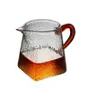 Tetera de Vidrio de Borosilicato de Alta Calidad con Patrón Martillado Cuadrado y Patrón de Estaño Engrosado, Tetera Doméstica con Pico Puntiagudo, Recipiente para Compartir el Té