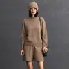 Tricô de Caxemira Novo para Outono e Inverno para Mulheres, Gola Alta Meia, Solto, Casual, Simples, Versátil Tricô de Caxemira para Ir ao Trabalho e Uso Urbano
