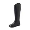 Botas de Caballero de Moda Estilo Británico con Punta Diagonal de 3.5 cm 2026 Otoño/Invierno Nuevas Botas Altas Hasta la Rodilla con Punta Redonda y Tacón Grueso
