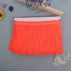 Encaje Bordado de Borlas Colores Personalizados Criptográfico Artesanía de Poliéster Ropa de Danza Latina Accesorios Procesamiento y Venta al por Mayor