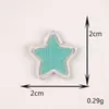 Parche Bordado de Estrella de Cinco Puntas y Corazón en Colores Macaron, Parche Autoadhesivo DIY, Pegatina de Tela para Ropa, Bolsos y Diarios, Lindo