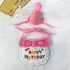 Pet aniversário chapéu decorativo saliva toalha gato babador atmosfera acessórios cartas bordado lenço cão atacado