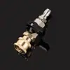 Válvula de esfera para tubo de pistola de água de alta pressão para lavadora de carros, conector rápido de 3/8", interruptor de válvula de esfera, conector rápido de 1/4", bomba de ar, tubo de ar, conector rápido