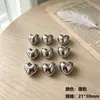 Estrella de Cinco Puntas Galvanizada UV Rosa Hueca Tridimensional Estrella de Cuatro Puntas Forma de Corazón Cuentas Sueltas Accesorios para Pulsera Collar DIY
