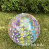 Venta caliente pelota de playa de puntos pelota de agua inflable de PVC para niños pelota a rayas coloridas piscina exterior pelota de lunares en stock