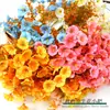 Flor Artificial de Campanilla de Otoño con 7 Ramas, Flor Trompeta de Eucalipto, Decoración de Jardín para Exteriores, Planta Verde Artificial