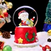 Bola de Cristal de Deseos Navideños, Adorno de Vidrio con Escena de Nieve Soñadora, Atmósfera Festiva, Decoración de Mesa, Tema Navideño