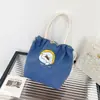 Bolsa Infantil Nova para Sair Portátil Desenho Animado Fofa Transversal Menina Menino Pequeno Ombro Bolsa de Lona 2025 Nova