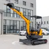 Excavadora Multifuncional Agrícola de Oruga Pequeña Ht25 Exportada a Europa y Estados Unidos Máquina Hidráulica Pequeña de Gancho para Ingeniería de Granjas y Huertos