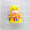 Accesorios de Resina Cara Brillante Figura de Pastel Pegamento en Crema Hecho a Mano DIY Funda para Teléfono Móvil Pasador Tocado Vaso de Agua Flor para Zapatos Joyería