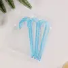 Conjunto de 6 Peças Decorações de Natal Novas Transfronteiriças Pingente de Bengala Transparente Acrílico Pingente Colorido de Árvore de Natal