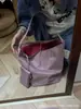 Bolsa de Hombro de Nylon Relajante Roja para Mujer Moda Viajera Ligera Gran Capacidad Tipo Cubo