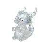 Artesanías de cristal de animales de simulación, suministro transfronterizo, adornos de escritorio, oficina, hogar, adornos ligeros de lujo de dragón de cristal.