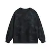 Sudadera con cuello redondo de manga larga tie-dye de algodón chino de marca de moda Otoño/Invierno 2026 para hombre, chaqueta con cuello acanalado, chaqueta de manga larga para hombre