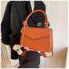 Bolso bandolera pequeño cuadrado de estilo occidental para uso diario, estilo simple, moderno, de color sólido, para el hombro y la mano, para otoño de 2024