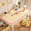 Alfombrilla de escritorio de dibujos animados para niños, alfombrilla de protección de escritorio para estudio de estudiante, mantel impermeable lavable de cuero para mesa de computadora