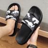 Pantuflas de Pareja para Hombre y Mujer para el Hogar Verano Interior Hogar Antideslizantes Baño Ducha Hogar Suela Suave Exterior Mopa de una palabra