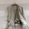 Chaqueta Casual de Malla Patchwork Estilo Coreano Nueva Primavera, Holgada, Adelgazante, con un Diseño Elegante, Chaqueta Corta tipo Béisbol para Mujer