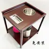 Mesa de Café para Mesa de Mahjong, Mesa de Mahjong Gruesa de Doble Capa, Mesa Auxiliar para Casa de Té, Mesa de Café para Sala de Juegos, Estante para Té, No Requiere Instalación