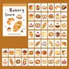 Libro de Pegatinas Xinmo Doudou Serie Galleta de Vida Material de Decoración para Diario de Comida Coreana Pegatinas 50 Hojas en 6 Diseños