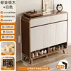 Mueble Zapatero de Madera Maciza Divisor Entrada del Hogar Entrada Integrada Gabinete Divisor Sala de Estar Interior Nuevo 2025 Almacenamiento para el Hogar Almacenamiento
