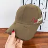 Personalidad Urbana Sombrero Duro Desgastado Ala Plana Bordado Lateral de Letras para Mujer Nueva Circunferencia de Cabeza Grande Gorra de Béisbol Unisex